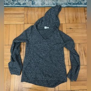 Hooded grey sweater
